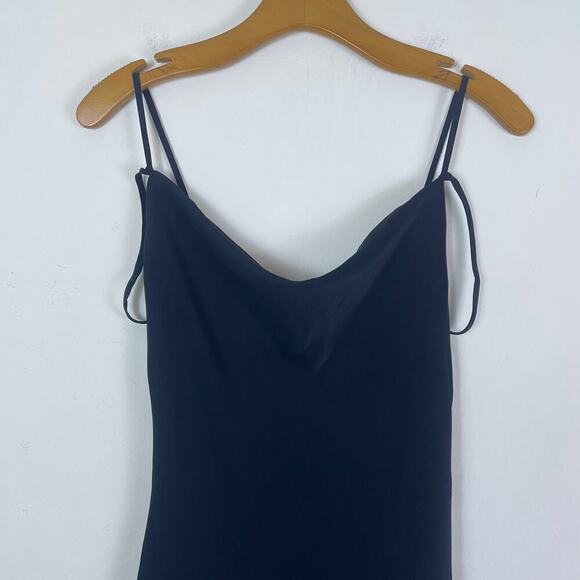 ABERCROMBIE & FITCH Women’s Black Cowl Neck Slip Maxi Dress size XSP - Picture 5 of 7